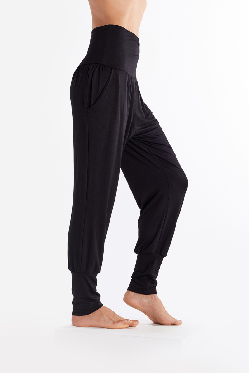 Solid Black Yoga Joggers