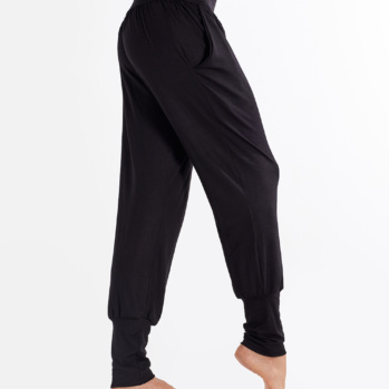 Solid Black Yoga Joggers