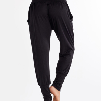 Solid Black Yoga Joggers