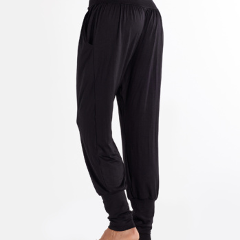 Solid Black Yoga Joggers