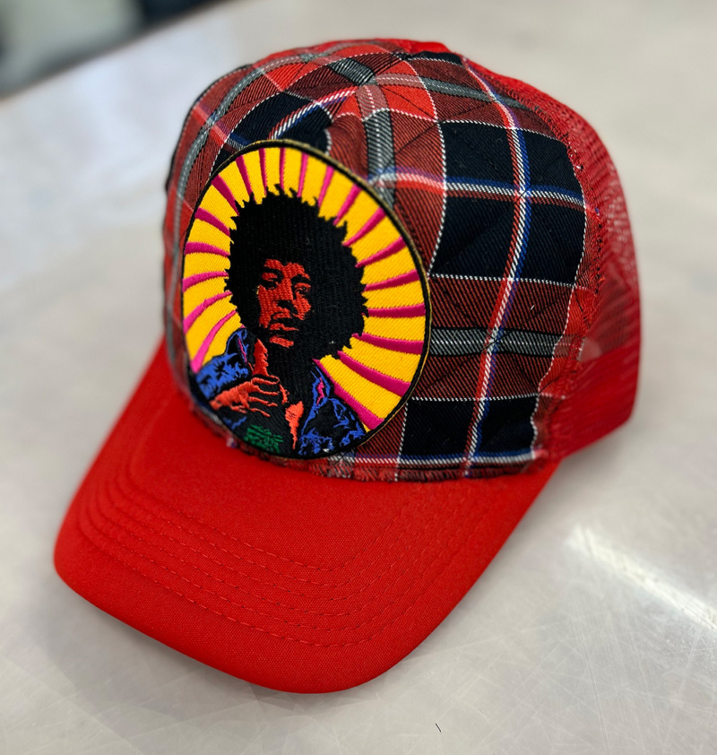 Band of Gypsy's cap, plaid