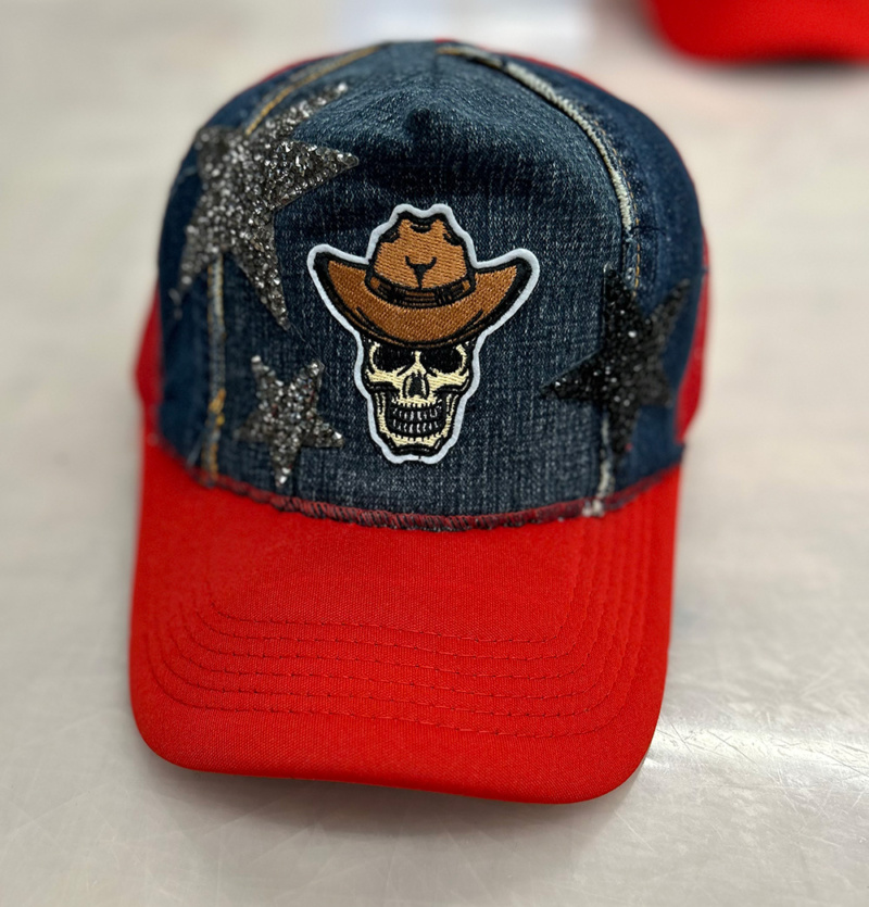 "Roll me up 'n' Smoke me when I die" cap